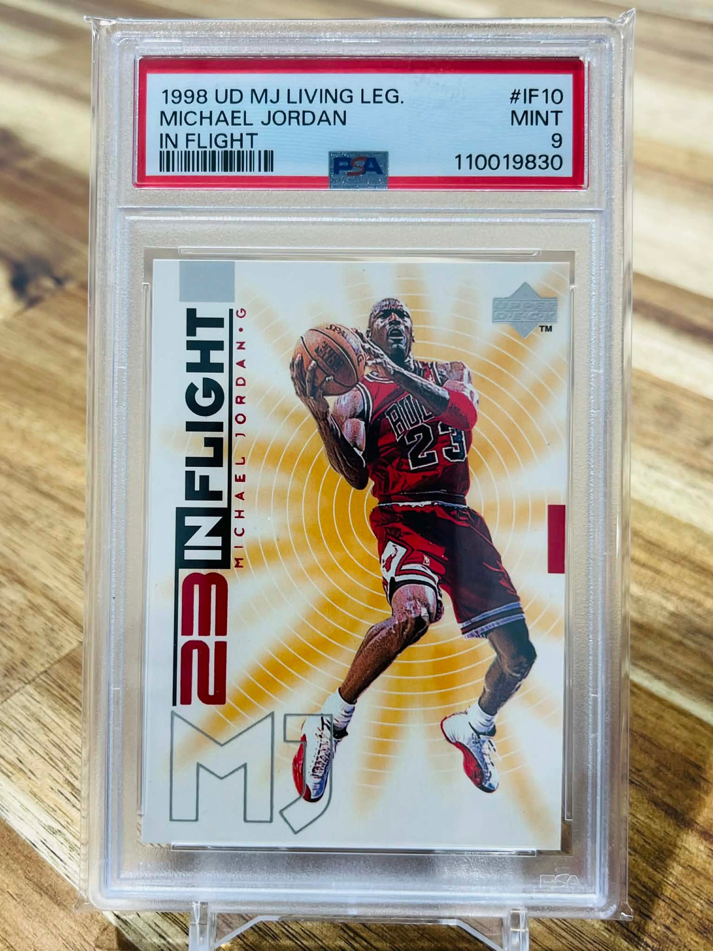 1998 Upper Deck In Flight Michael Jordan #IF10 - PSA Mint 9