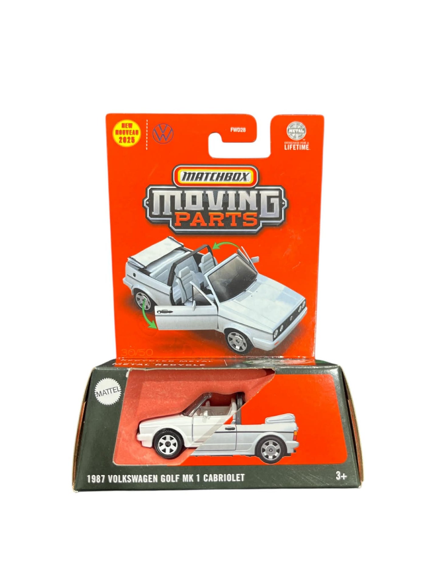 Matchbox Moving Parts - 1987 Volkswagen Golf MK 1 Cabriolet
