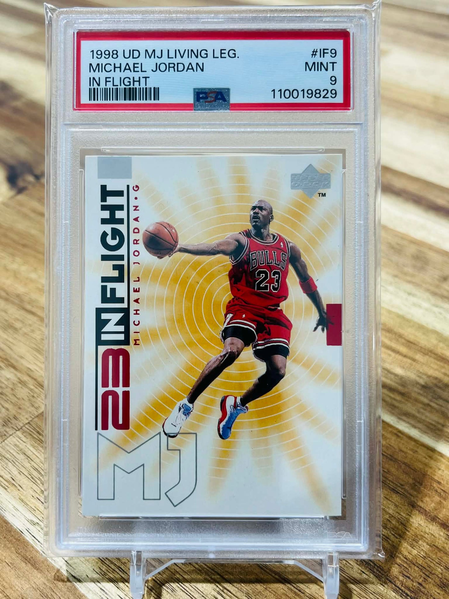 1998 Upper Deck In Flight Michael Jordan #IF9 - PSA Mint 9
