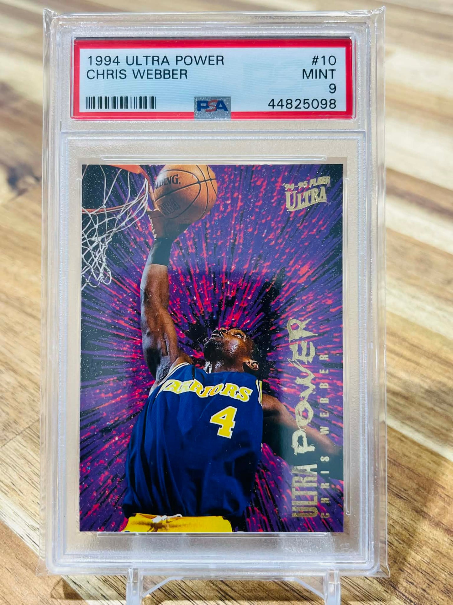 1994 Fleer Ultra Power Chris Webber #10 - PSA Mint 9