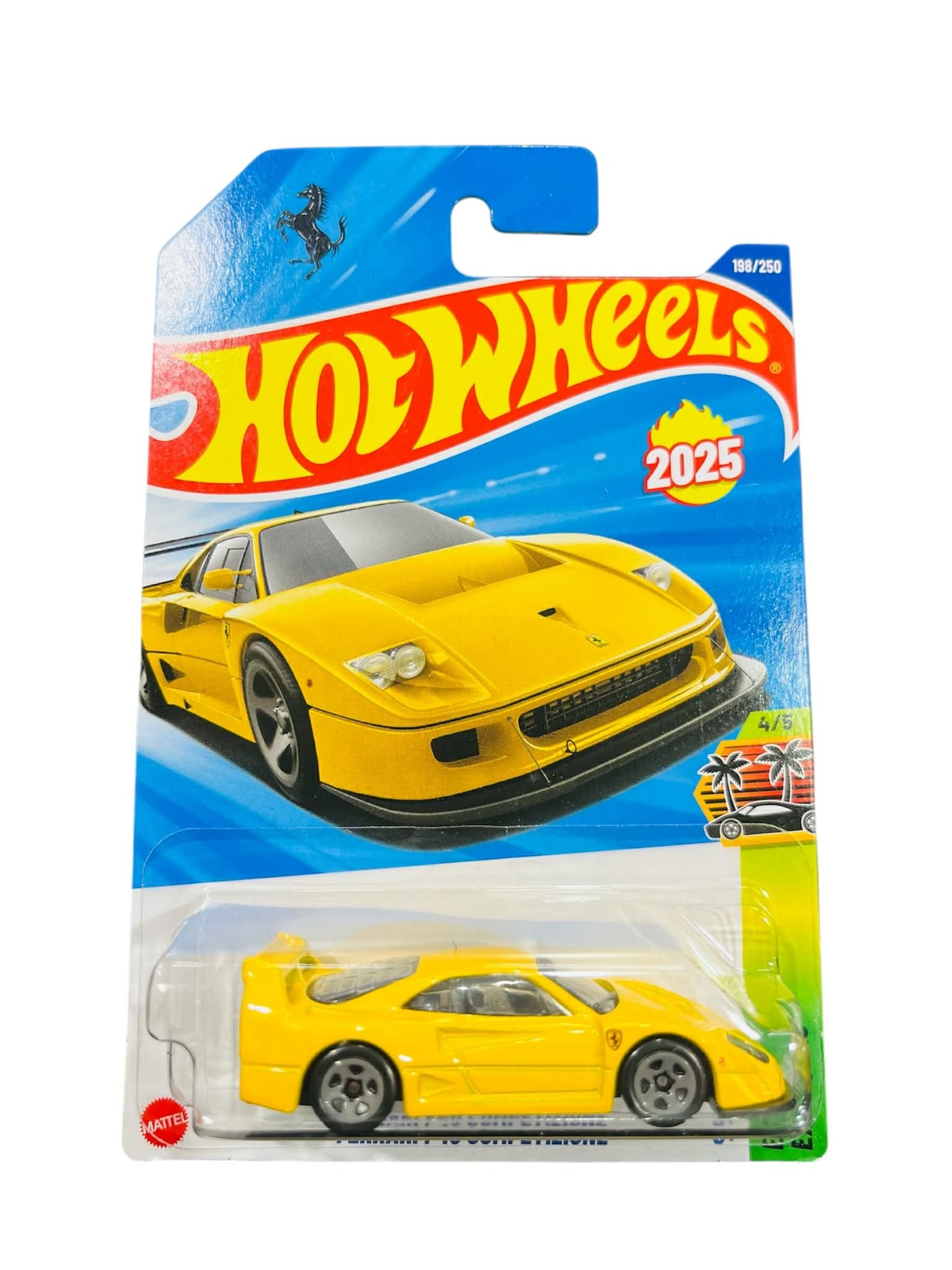 2025 Hot Wheels - Exotics - Ferrari F40 Competizione (Yellow)