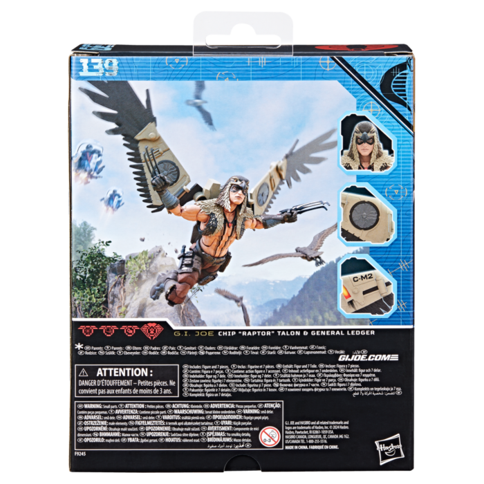 G.I. Joe - Chip "Raptor" Talon & General Ledger Classified Series Deluxe 6" Scale Action Figure