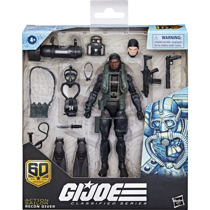G.I. Joe - Action Sailor Recon Diver 60th Anniversary Classified Series Deluxe 6" Scale Action Figure