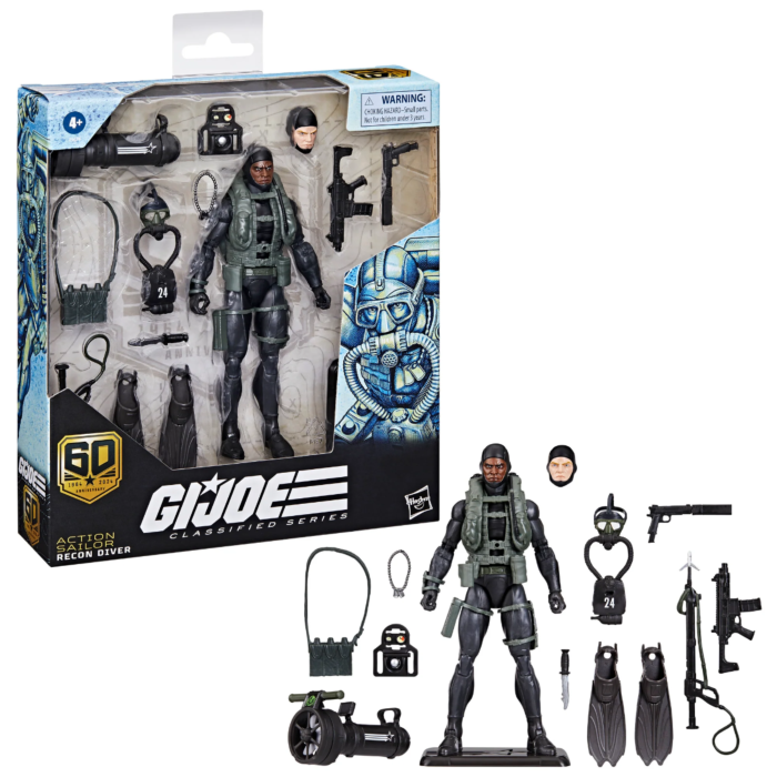 G.I. Joe - Action Sailor Recon Diver 60th Anniversary Classified Series Deluxe 6" Scale Action Figure