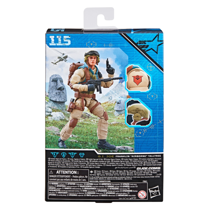 G.I. Joe - Franklin "Airborne" Talltree Classified Series 6" Scale Action Figure