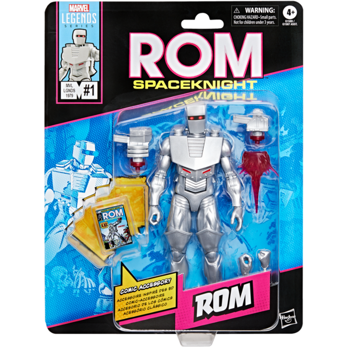 Rom: Spaceknight - Rom with Mini Comic Book Retro Marvel Legends 6" Scale Action Figure