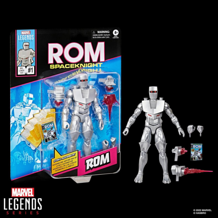 Rom: Spaceknight - Rom with Mini Comic Book Retro Marvel Legends 6" Scale Action Figure