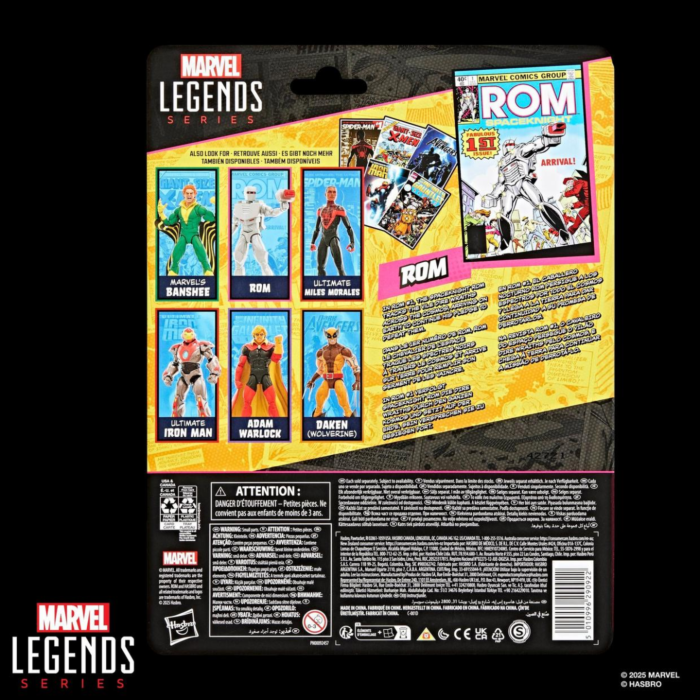 Rom: Spaceknight - Rom with Mini Comic Book Retro Marvel Legends 6" Scale Action Figure
