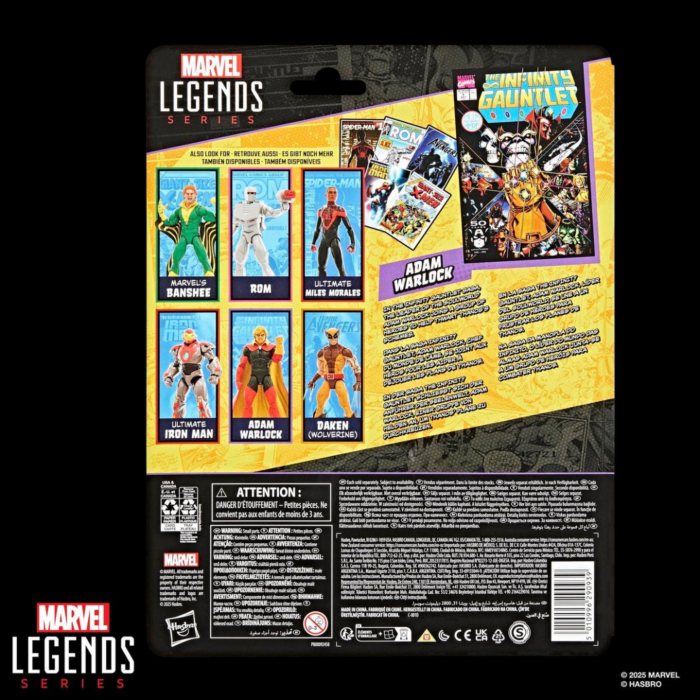 The Infinity Gauntlet - Adam Warlock with Mini Comic Book Retro Marvel Legends 6" Scale Action Figur