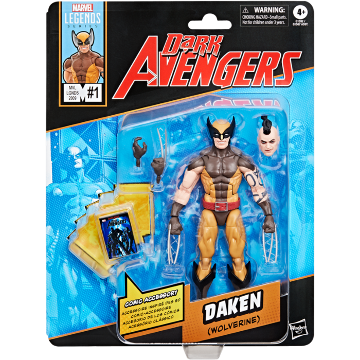 Dark Avengers - Daken (Wolverine) with Mini Comic Book Retro Marvel Legends 6" Scale Action Figure