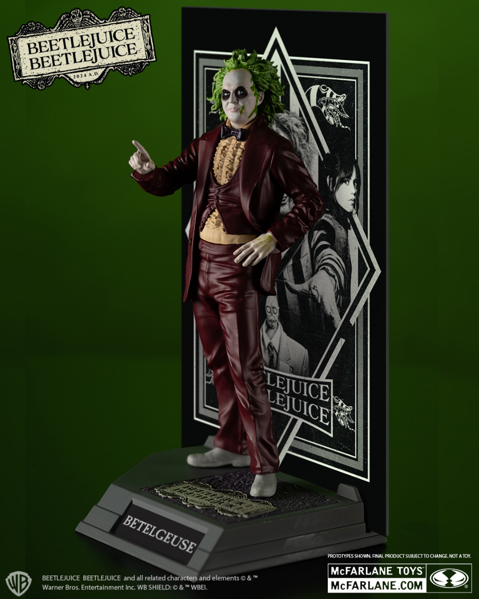 Beetlejuice Beetlejuice (2024) - Beetlejuice (Betelgeuse) Movie Maniacs 6" Scale PVC Statue