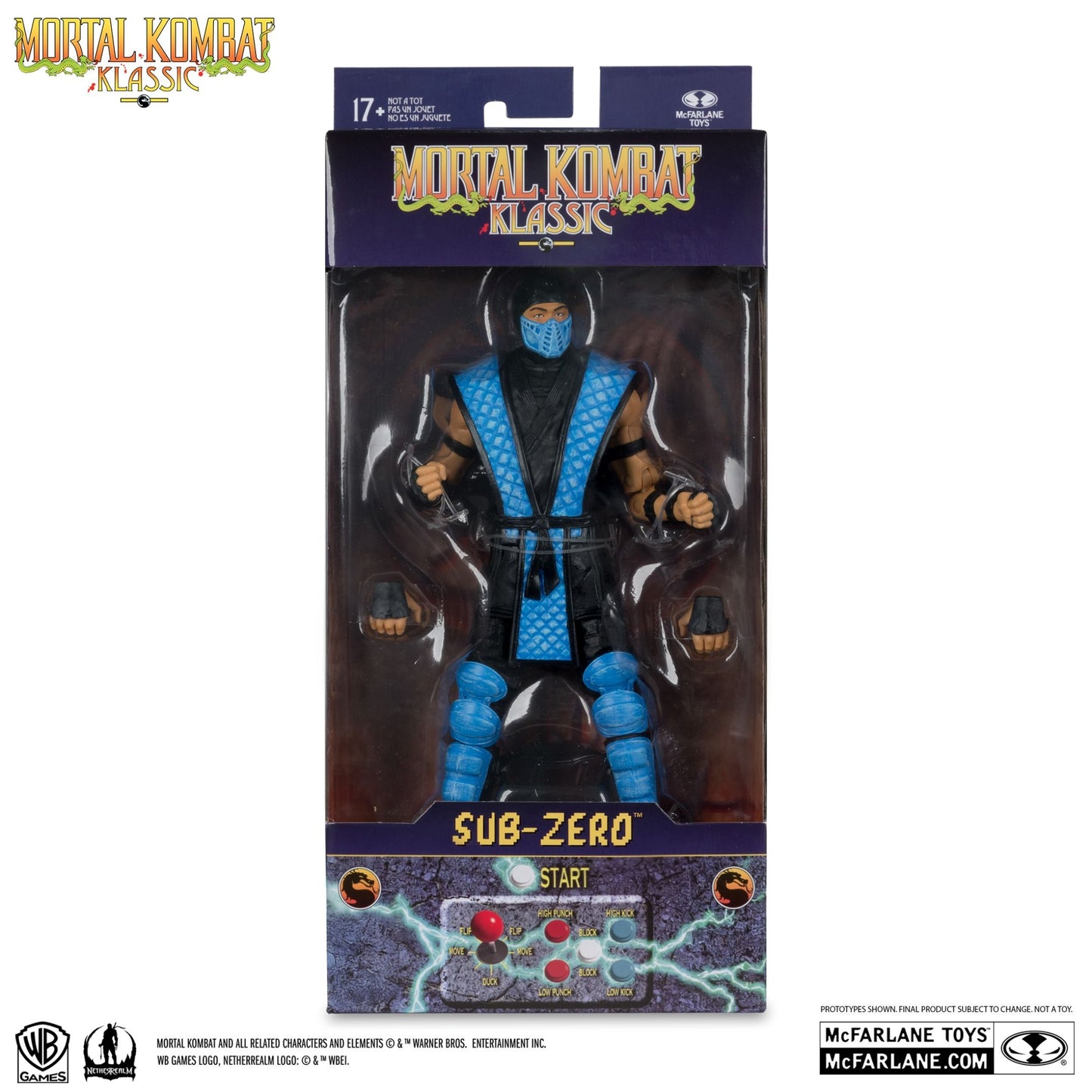 Mortal Kombat Klassic Sub Zero 7" Action Figure