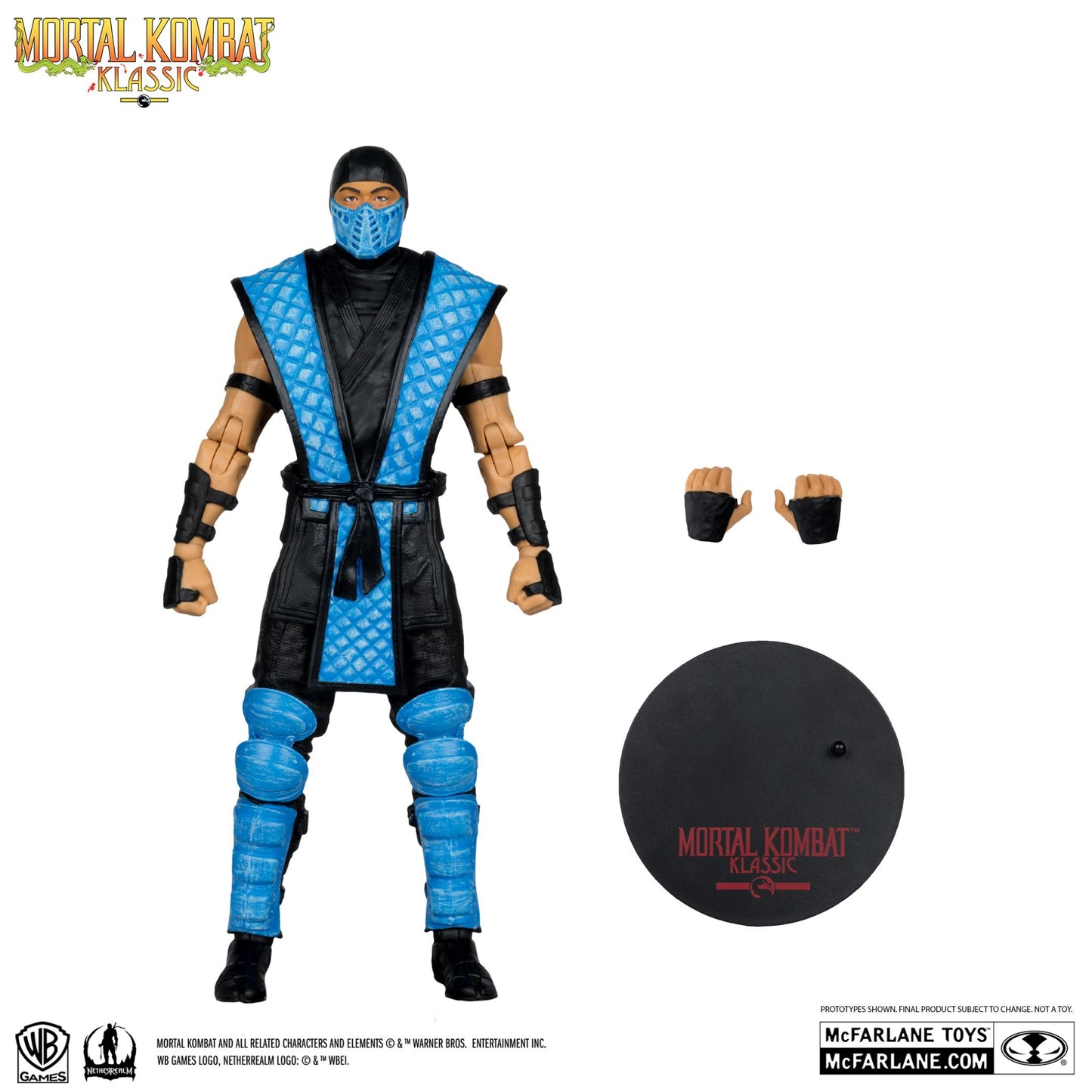 Mortal Kombat Klassic Sub Zero 7" Action Figure