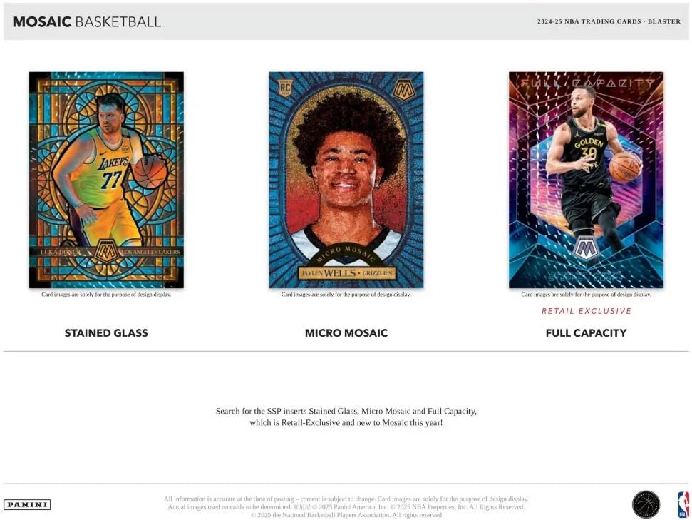Panini 2024/2025 NBA Mosaic Basketball Blaster Box