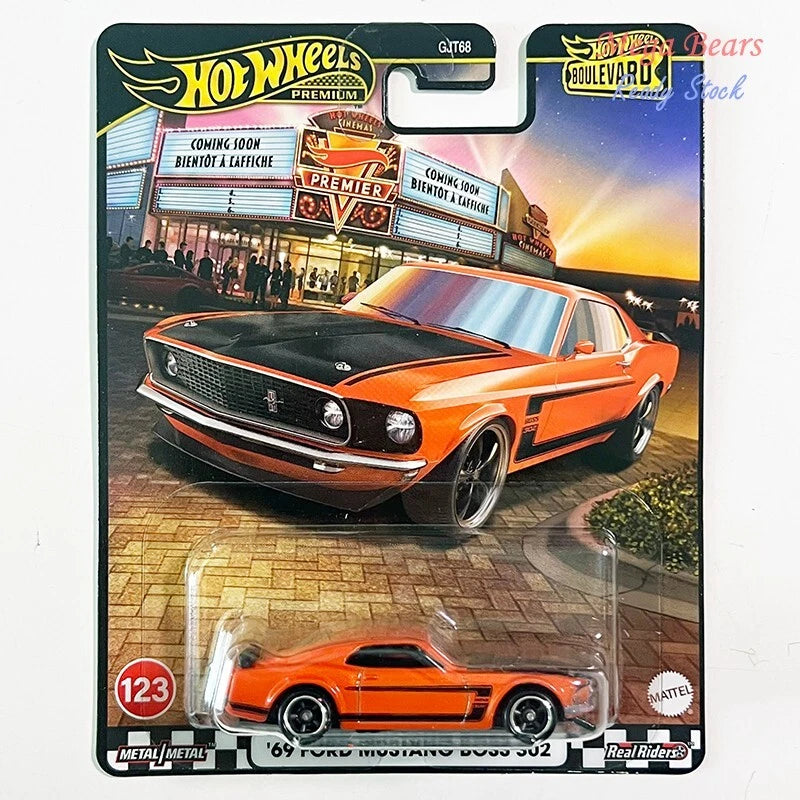 Hot Wheels Premium 2025 Boulevard #123 69 Ford Mustang Boss 302