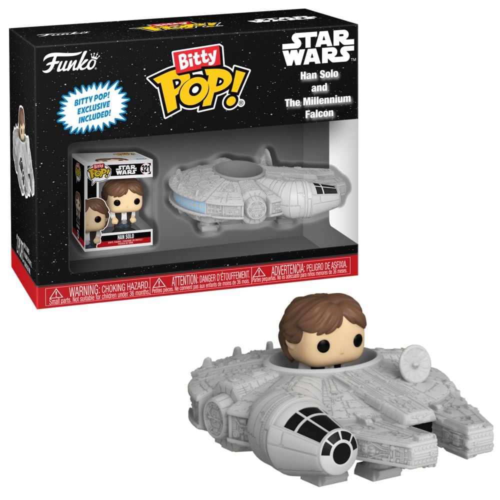 Star Wars Han Solo With Millenium Falcon Bitty Ride Funko POP! Vinyl