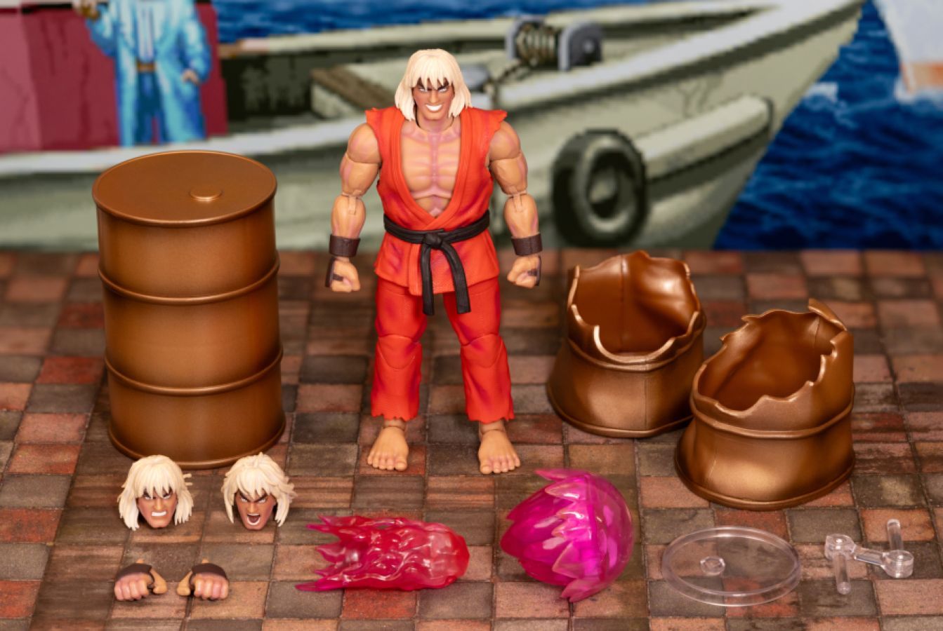Street Fighter II The Final Challengers Violent Ken Deluxe 6" Action Figure