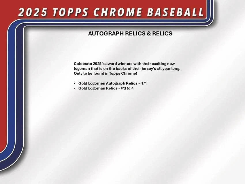 Topps 2025 Chrome MLB Baseball Value Blaster Box