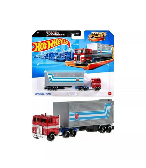 2025 Hot Wheels TRACK FLEET - Optimus Prime With Trailer