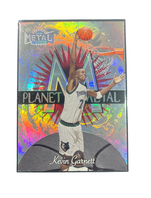 1997-98 Metal Universe Planet Metal Kevin Garnett #8
