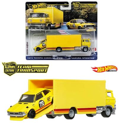 Hot Wheels Car Culture Team Transport - 1972 Toyota Carolla Levin & Sakura Sprinter