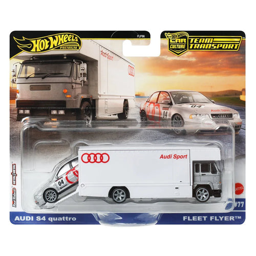 Hot Wheels Car Culture Team Transport - Audi S4 Quattro & Fleet Flyer