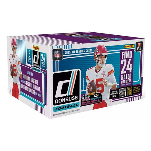 Panini NFL 2025 Donruss Football Trading Card Retail Box