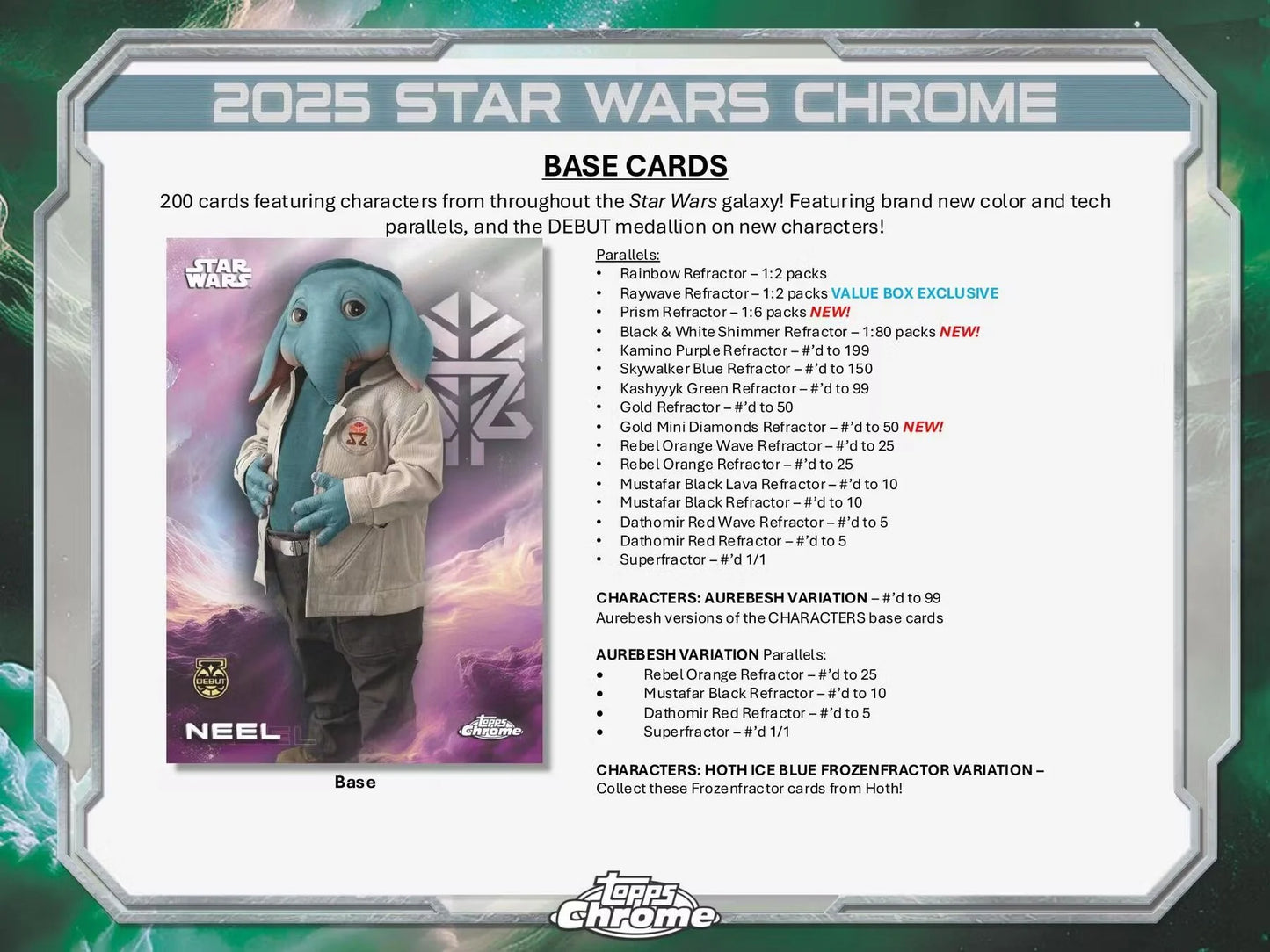 2025 Topps Chrome Star Wars Blaster Box