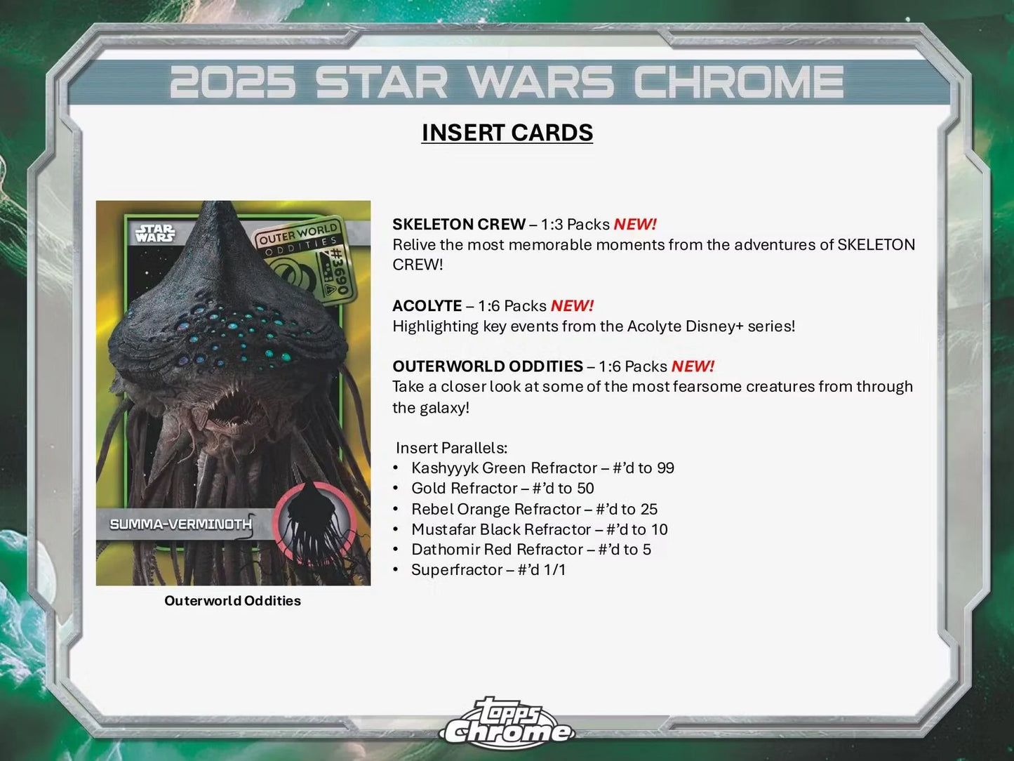 2025 Topps Chrome Star Wars Blaster Box