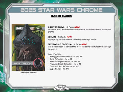 2025 Topps Chrome Star Wars Blaster Box