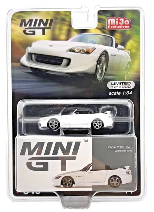 MINI GT 1:64 HONDA S2000 (AP2) CR GRAND PRIX WHITE (MGT00656)