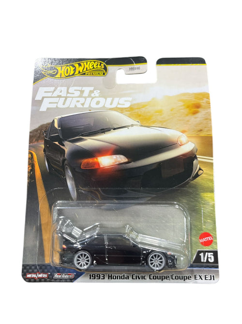 Hot Wheels Premium Fast & Furious - 1993 Honda Civic Coupe EX EJ1