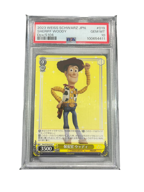 2023 Weiss Schwarz Japanese - Disney Toy Story Sheriff Woody #019 - PSA Gem Mint 10