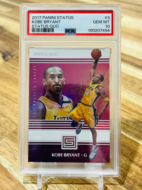 2017 Panini Status QUO Kobe Bryant #3 - PSA Gem Mint 10