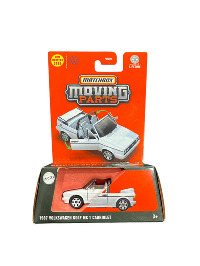 Matchbox Moving Parts -  1987 Volkswagen Golf MK 1 Cabriolet