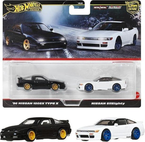 Hot Wheels Premium Car Culture Twin Pack - "96 Nissan 180SX Type X & Nissan SilEighty