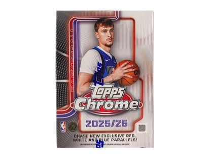 2025-26 Topps Chrome Basketball 7 Pack Blaster Box (Pre Order) Dec-25-Jan 26)