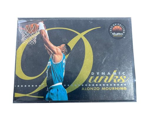 1993-94 Skybox Premium Dynamic Dunks Foil #D7 Alonzo Mourning