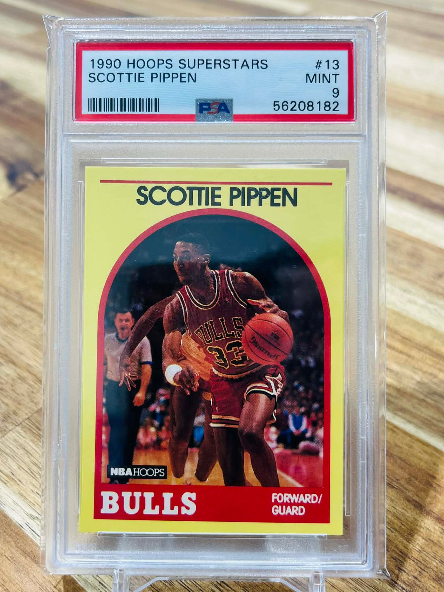 1990 Hoops Superstars Scottie Pippen #13 - PSA Mint 9