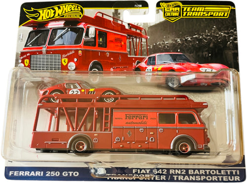 Hot Wheels Car Culture Team Transport - Ferrari 250 GTO And Fiat Transporter