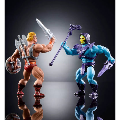 Masters of the Universe Origins Mattel 80th Anniversary Retro Punching He-Man and Skeletor