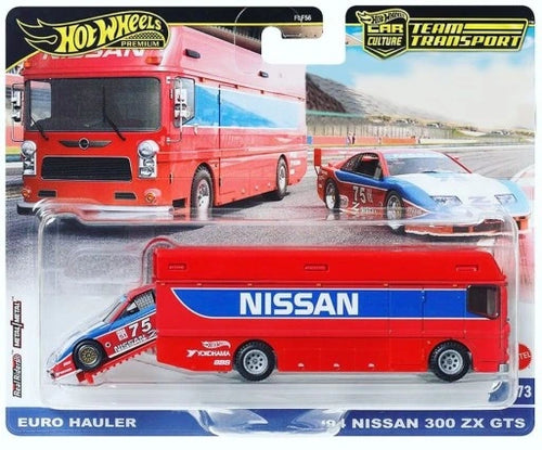 Hot Wheels Car Culture Team Transport - '94 Nissan 300 ZX GTS & Euro Hauler