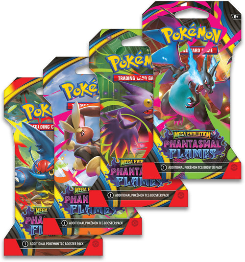Pokemon Mega Evolution Phantasmal Flames Sleeved Blister Booster Pack