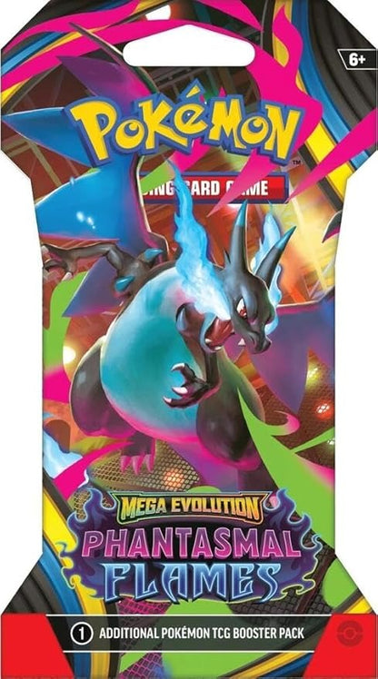 Pokemon Mega Evolution Phantasmal Flames Sleeved Blister Booster Pack
