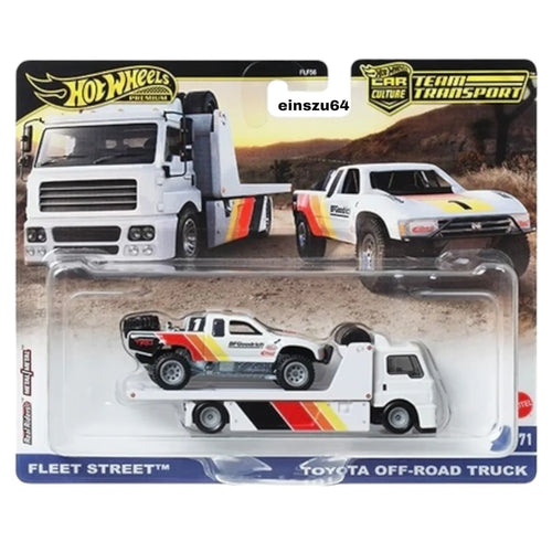Hot Wheels Car Culture Team Transport - Toyota Off-Road Truck & Fleet Street