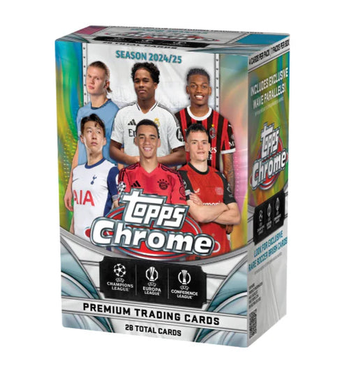 2024-25 Topps Chrome UEFA Club Competitions UCC Soccer Value Blaster Box