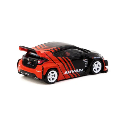 Tarmac Works 1/64 Pandem Toyota Yaris Advan - with Truck