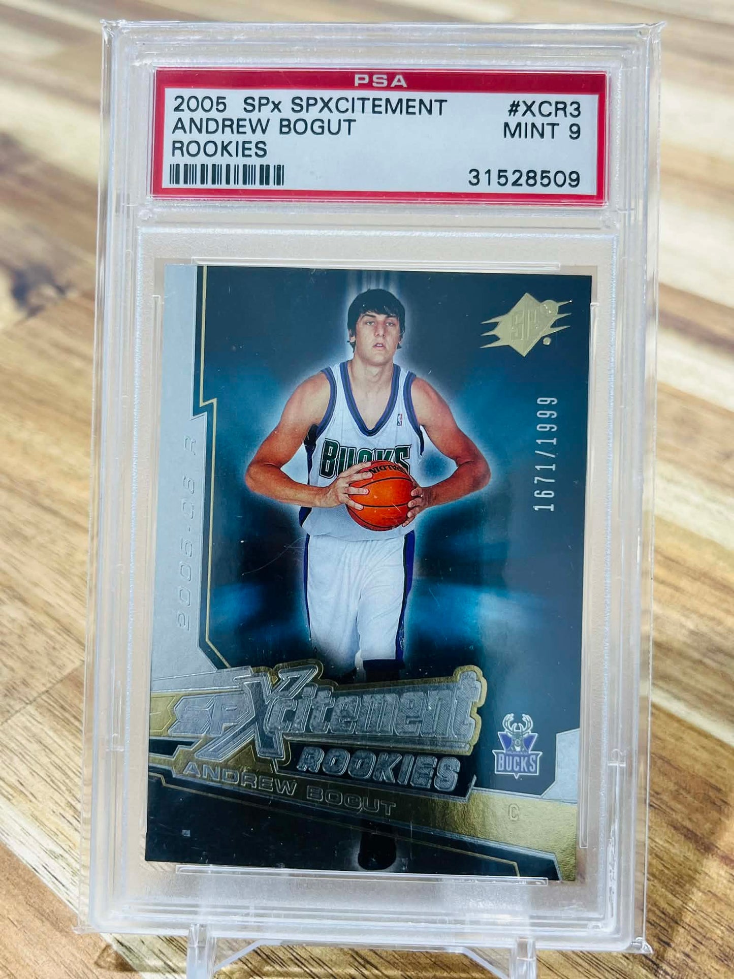 2005 Upper Deck SPX SPXCITEMENT Andrew Bogut Rookies #xcr3 - PSA Mint 9