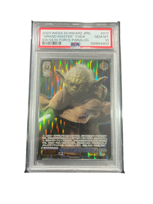 2023 Weiss Schwarz Japanese - Star Wars Grand Master Yoda #017 Force Parallel - PSA Gem Mint 10