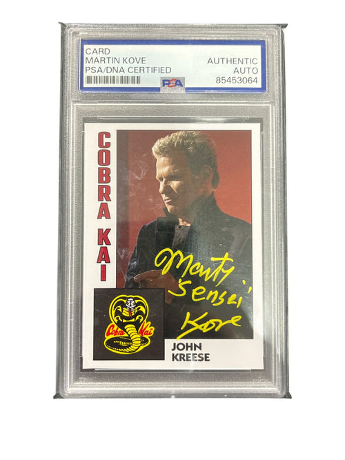 Cobra Kai John Kreese / Martin Kove Autograph Card -  PSA Authenticated #8545064